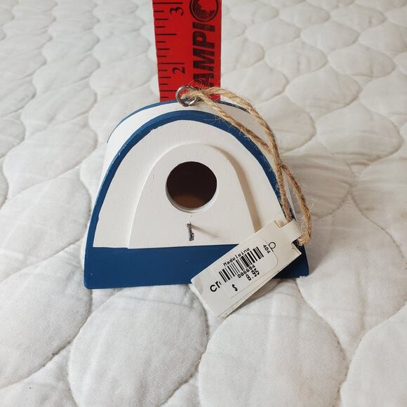 Midwest-CBK Set of 4 Tent Christmas Ornaments Blue & White Small Holiday Camping - Picture 9 of 10